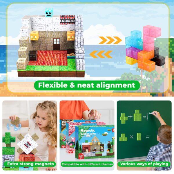 Mag PIX block world Magnetic Building Blocks Set Windmill Tribe 150PCS