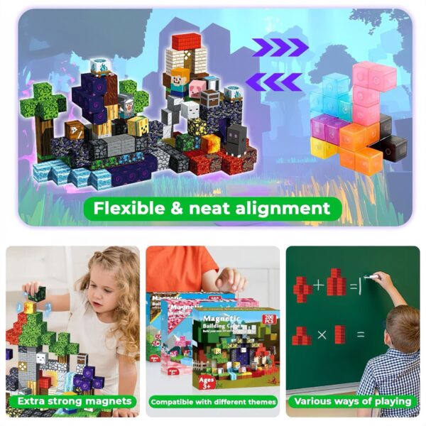 Mag PIX block world Magnetic Building Blocks Set Unicorn 100PCS