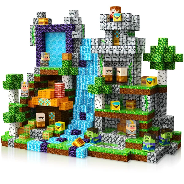 MagPix【Pixel World】Magnetic Building Blocks | 200 PCS | 0.8" | Adventure