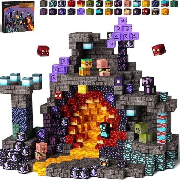 Mag PIX block world Magnetic Building Blocks Set Space-Time Gate 120PCS