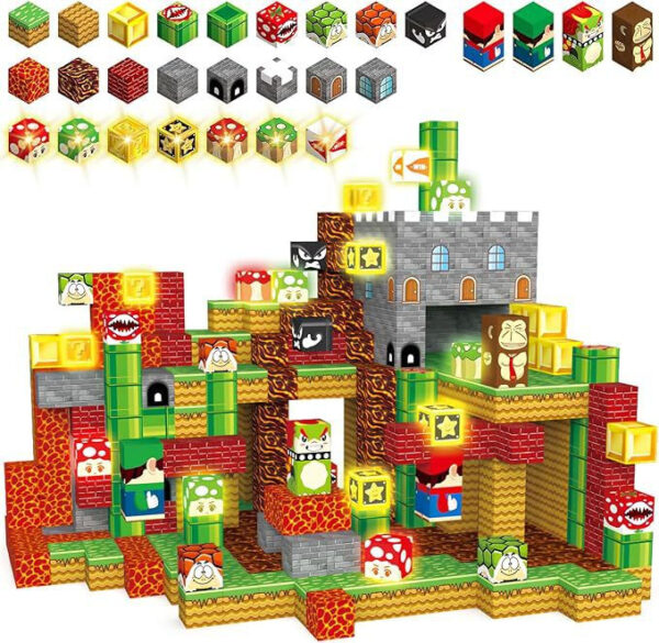 Mag PIX block world Magnetic Building Blocks Set Game No Light 200PCS