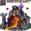 Mag PIX block world Magnetic Building Blocks Set Dark Cave 100PCS