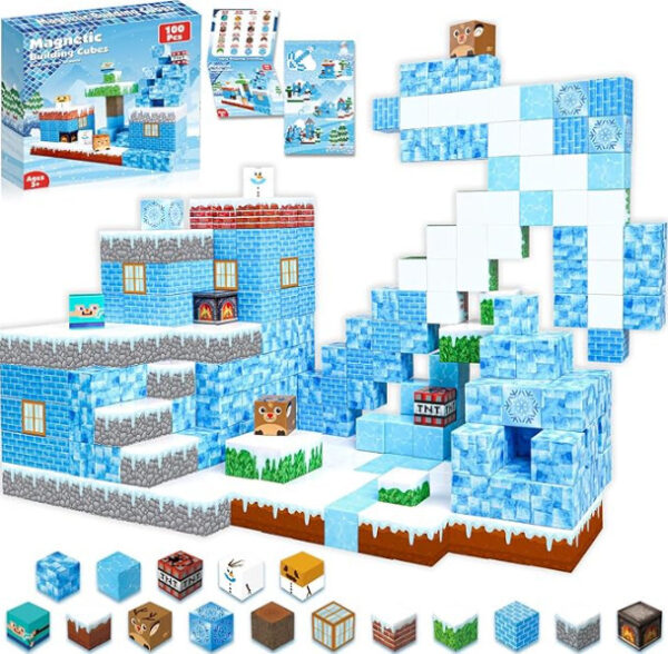 Mag PIX block world Magnetic Building Blocks Set Ice World 100PCS