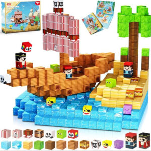 Mag PIX block world Magnetic Building Blocks Set Pirate Ship 100PCS