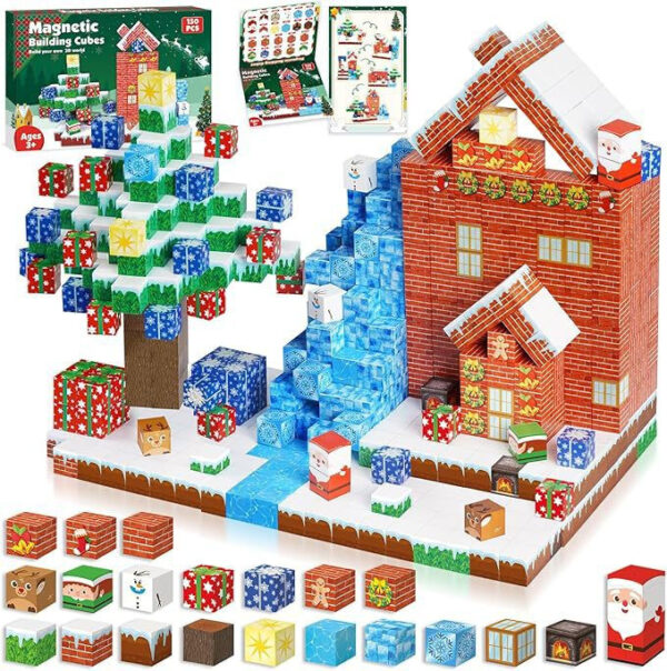 Mag PIX block world Magnetic Building Blocks Set Christmas 150PCS
