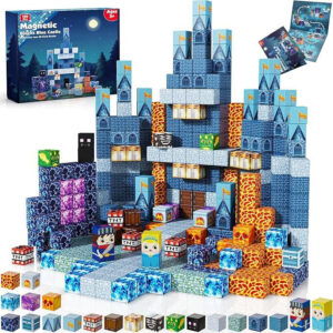 Mag PIX block world Magnetic Building Blocks Set Blue Castle 100PCS